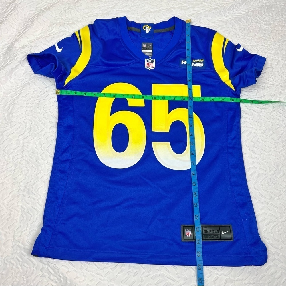 Nike Coleman Shelton 65 Royal Los Angeles Rams Game Jersey Women’s - Picture 8 of 8
